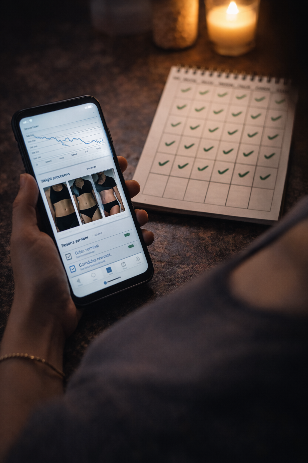 Registro y organización para aprender raciones y mantener constancia